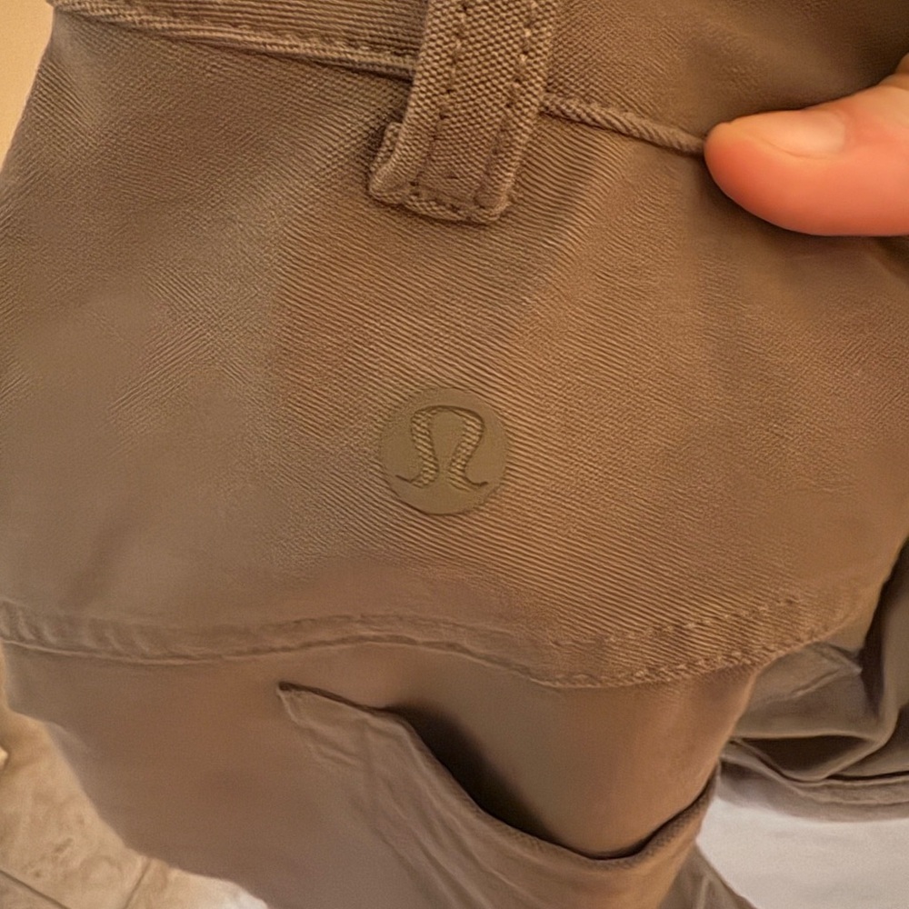 Lululemon City Sleek 5 Pocket High-Rise Wide-Leg Full Length Pants in Gray Sage - Picture 7 of 7